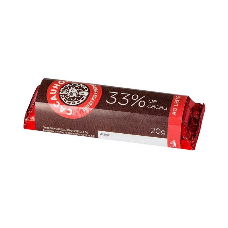 Tablete de Chocolate CacauHolic Ao Leite 33% - 20g